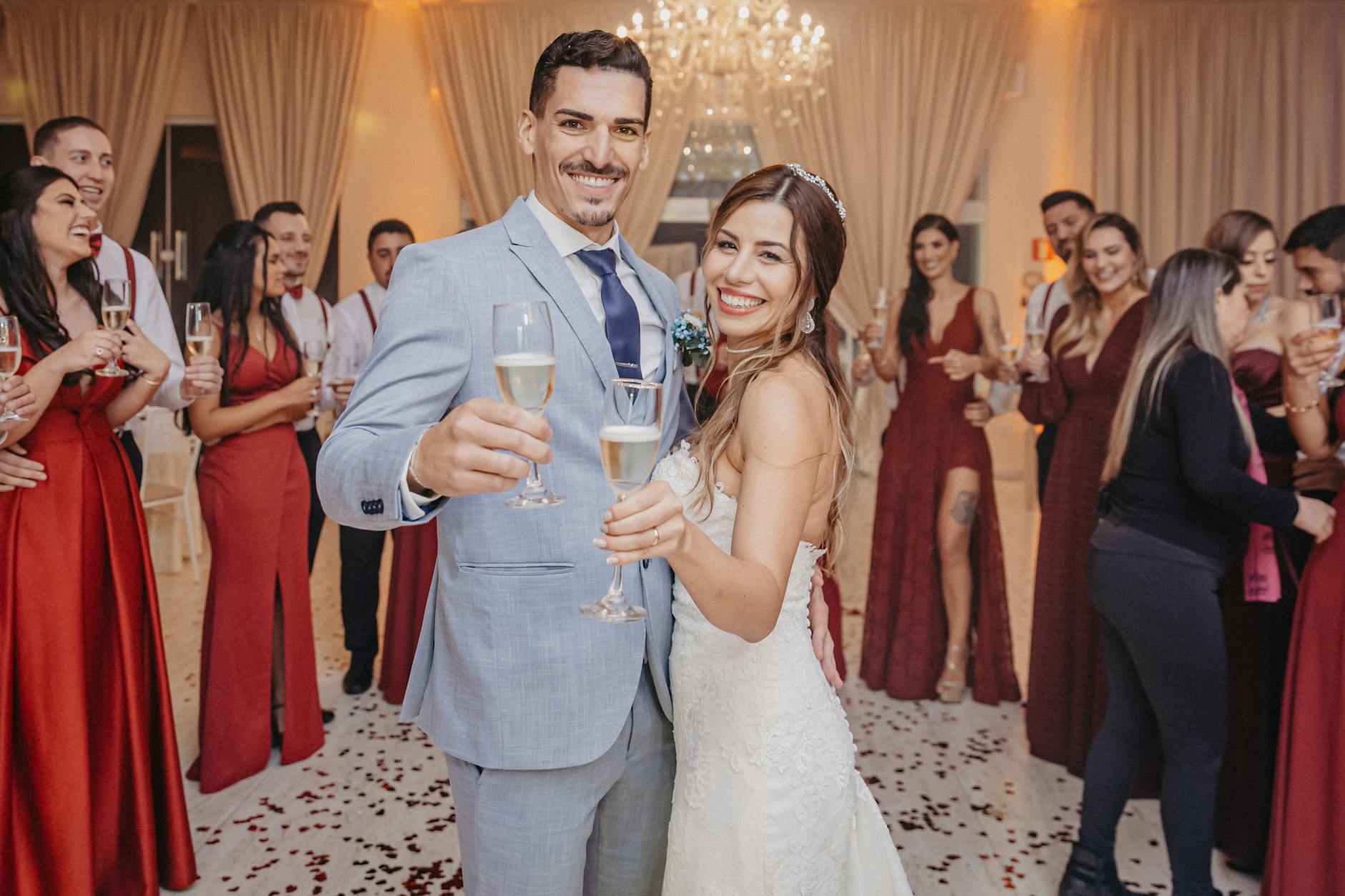 Couple Champagne Celebration