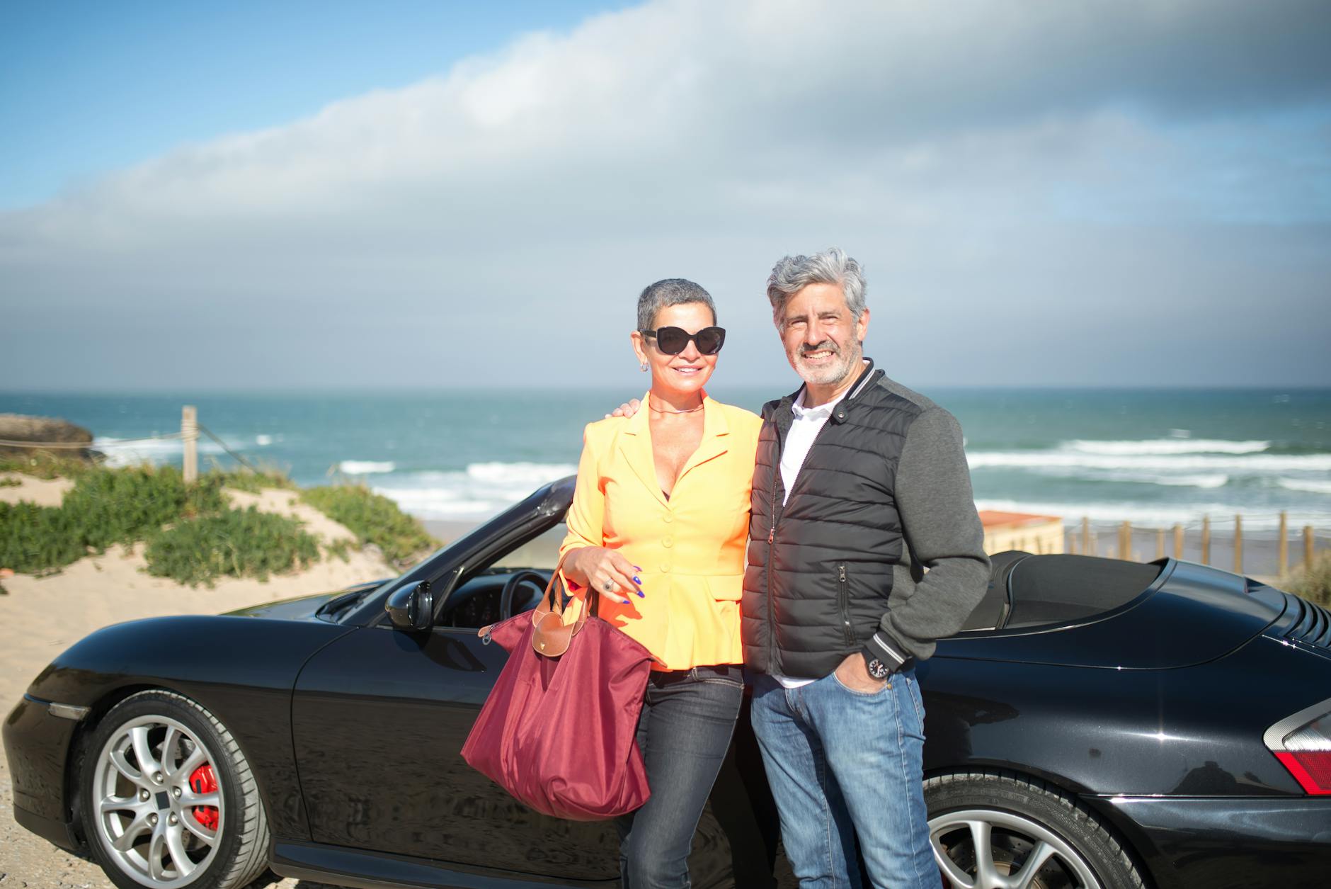 Couple Convertible Car