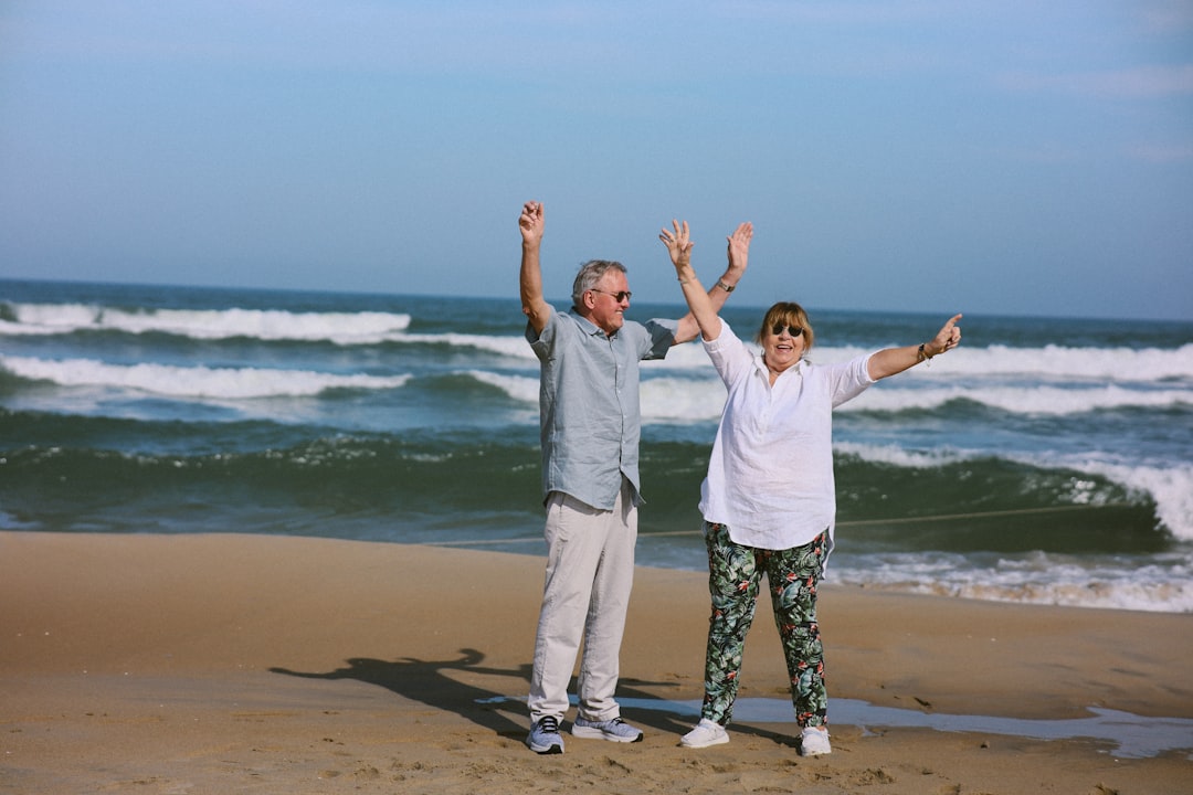 Active elderly couple