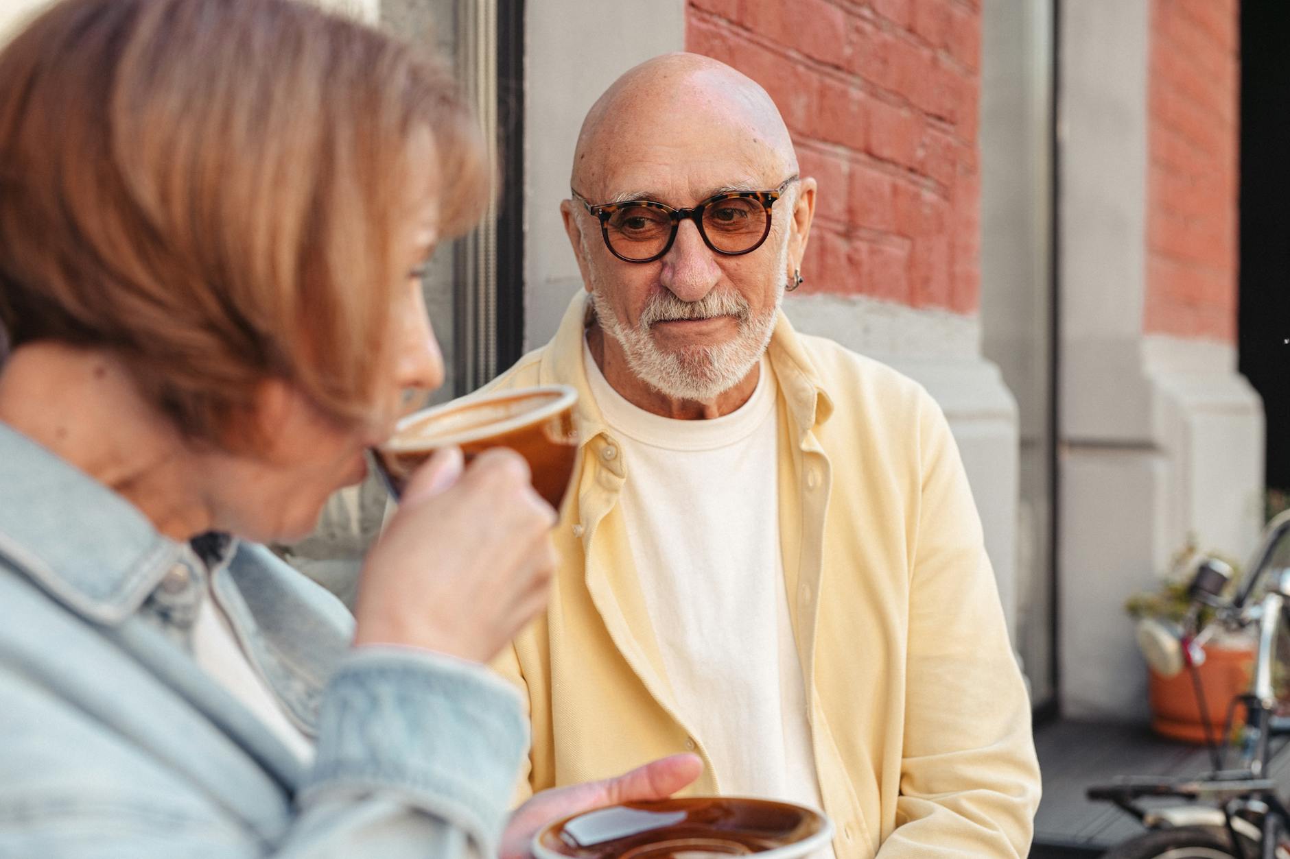 Seniors enjoying a comfortable home life