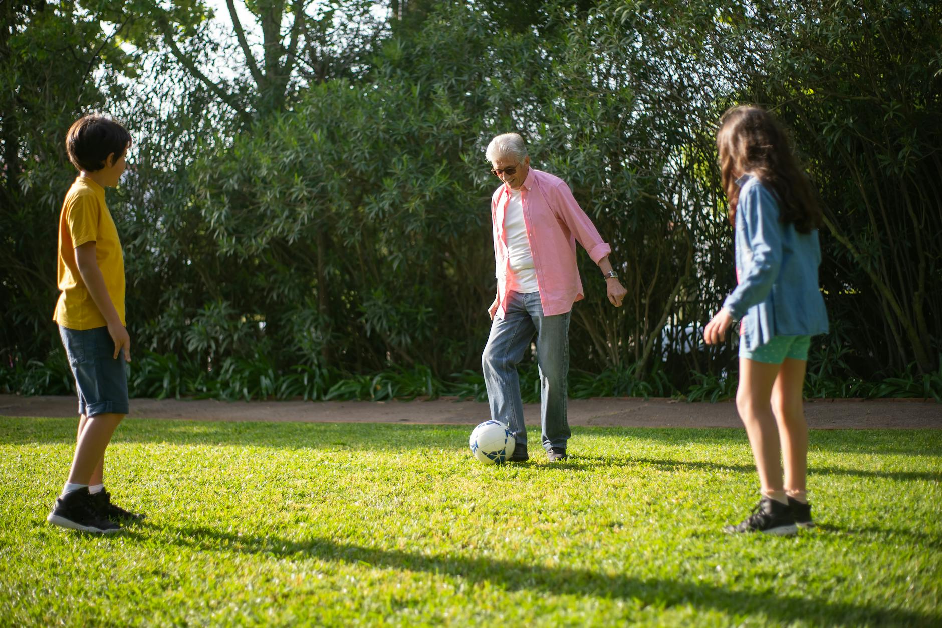 Grandkids Visiting Grandparent