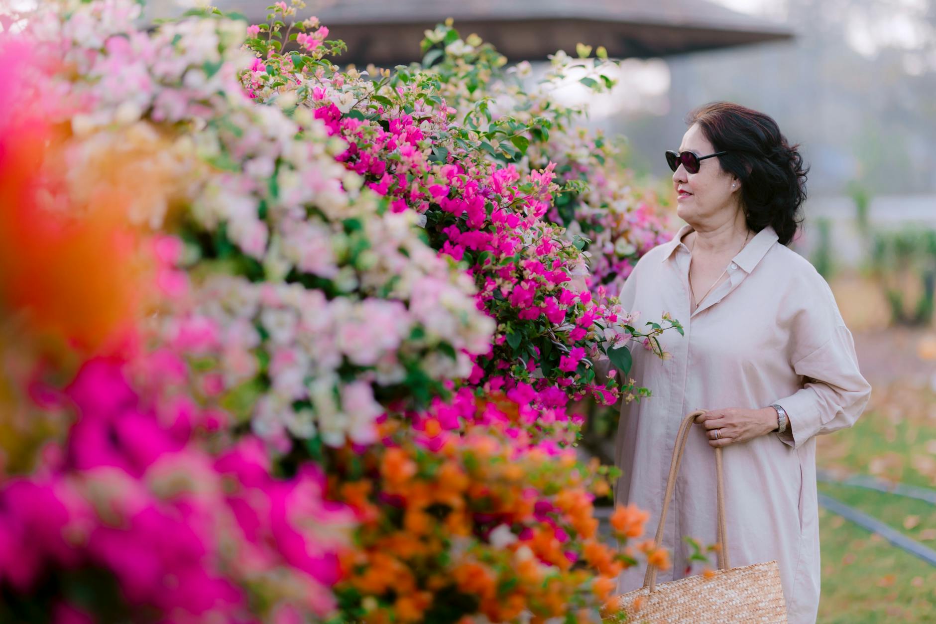Seniors Gardening Flowers