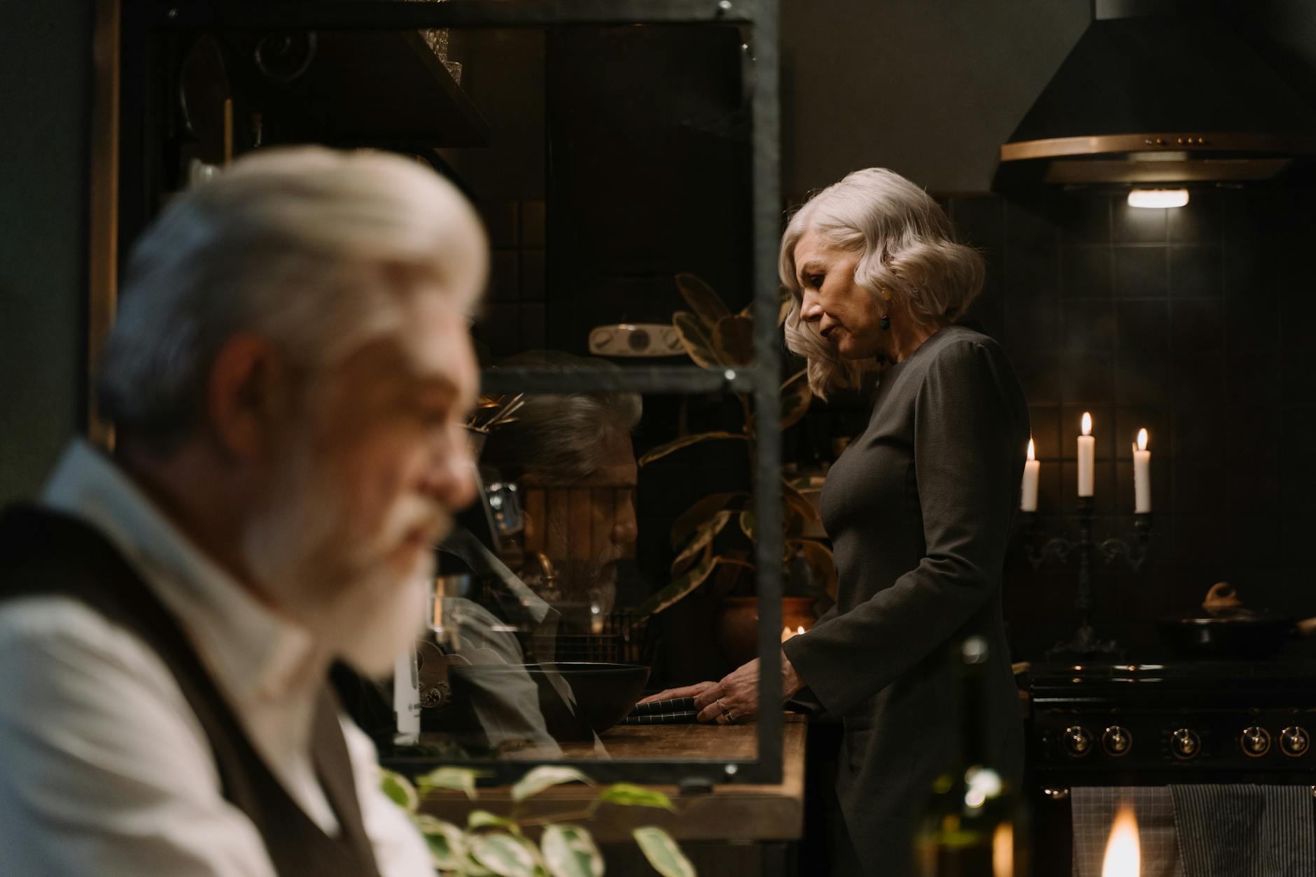 Young couple reviewing documents together