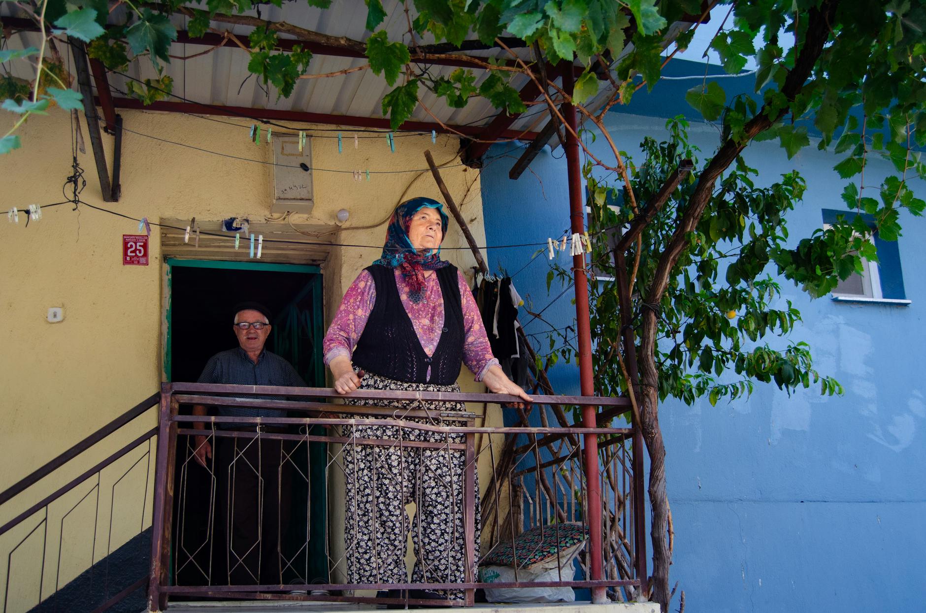 Elderly Couple Porch
