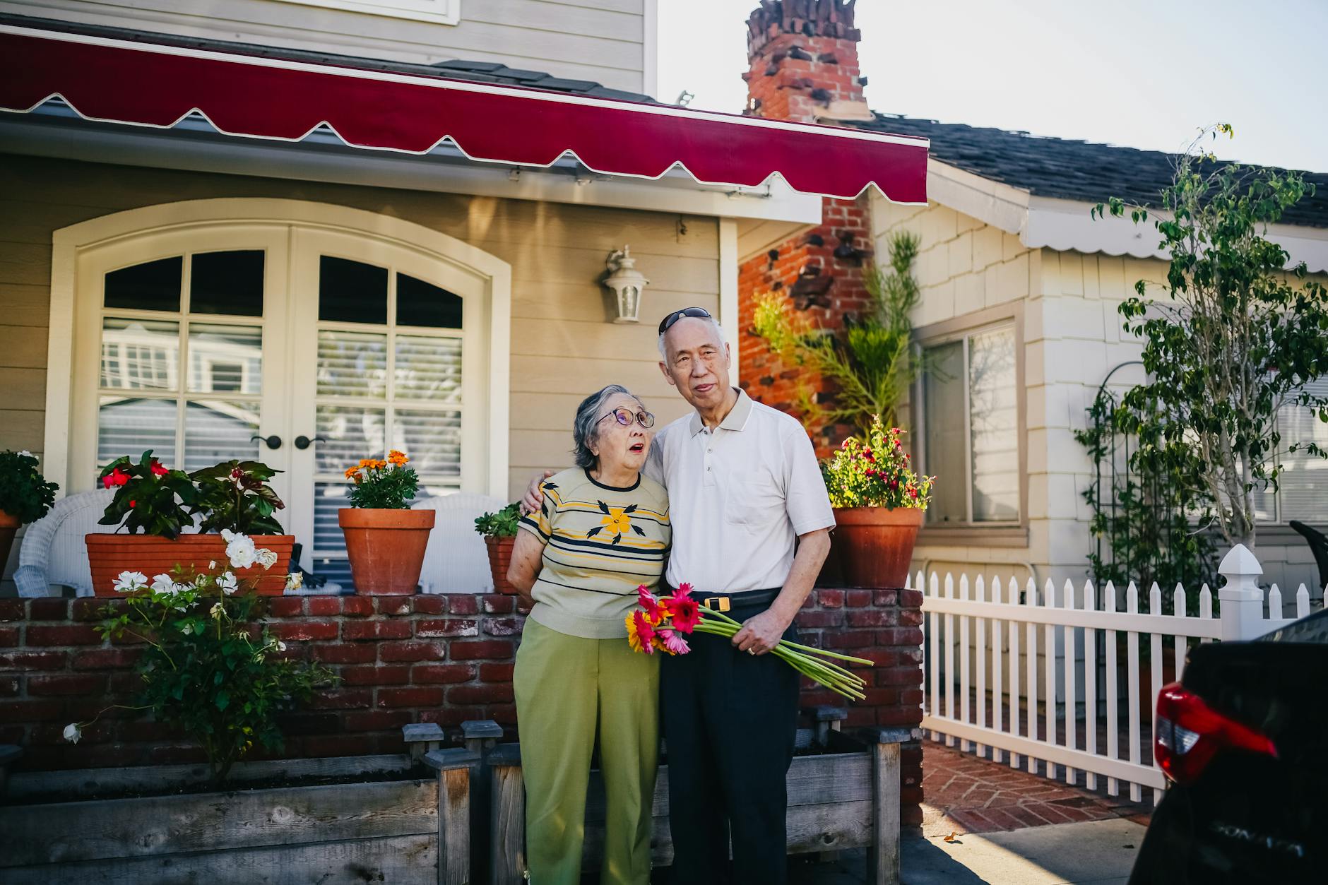 Elderly Couple Porch