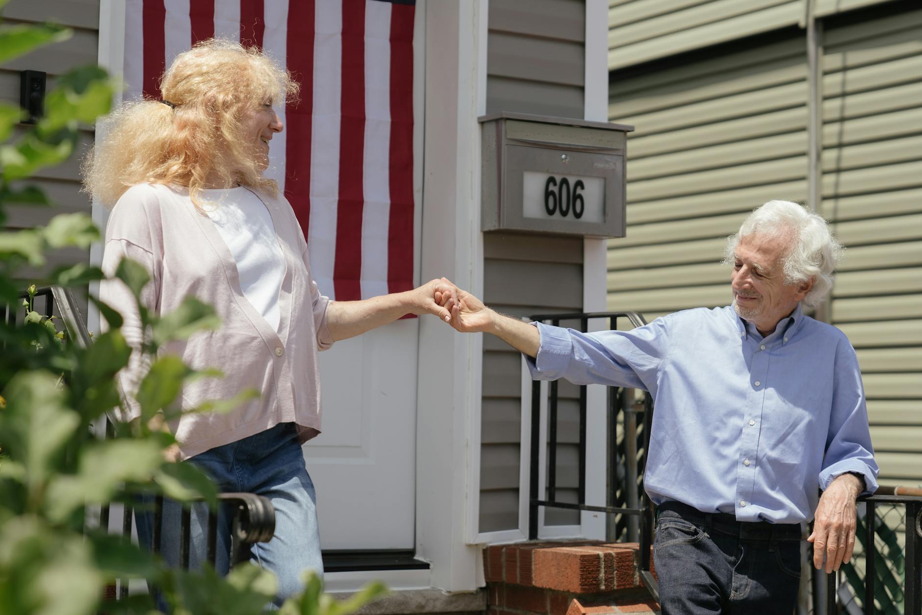 Elderly Couple Porch