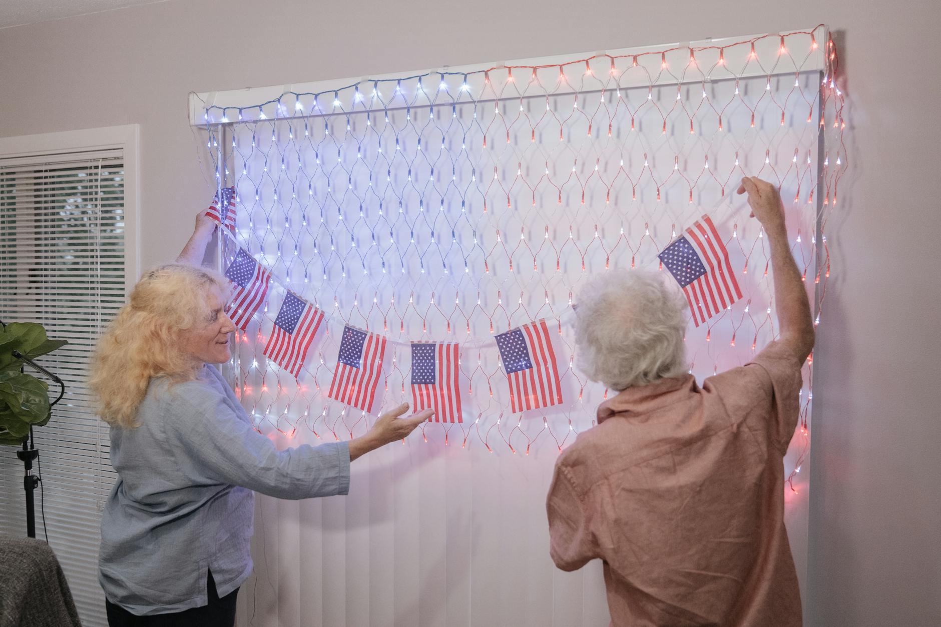 Elderly Couple Window Light