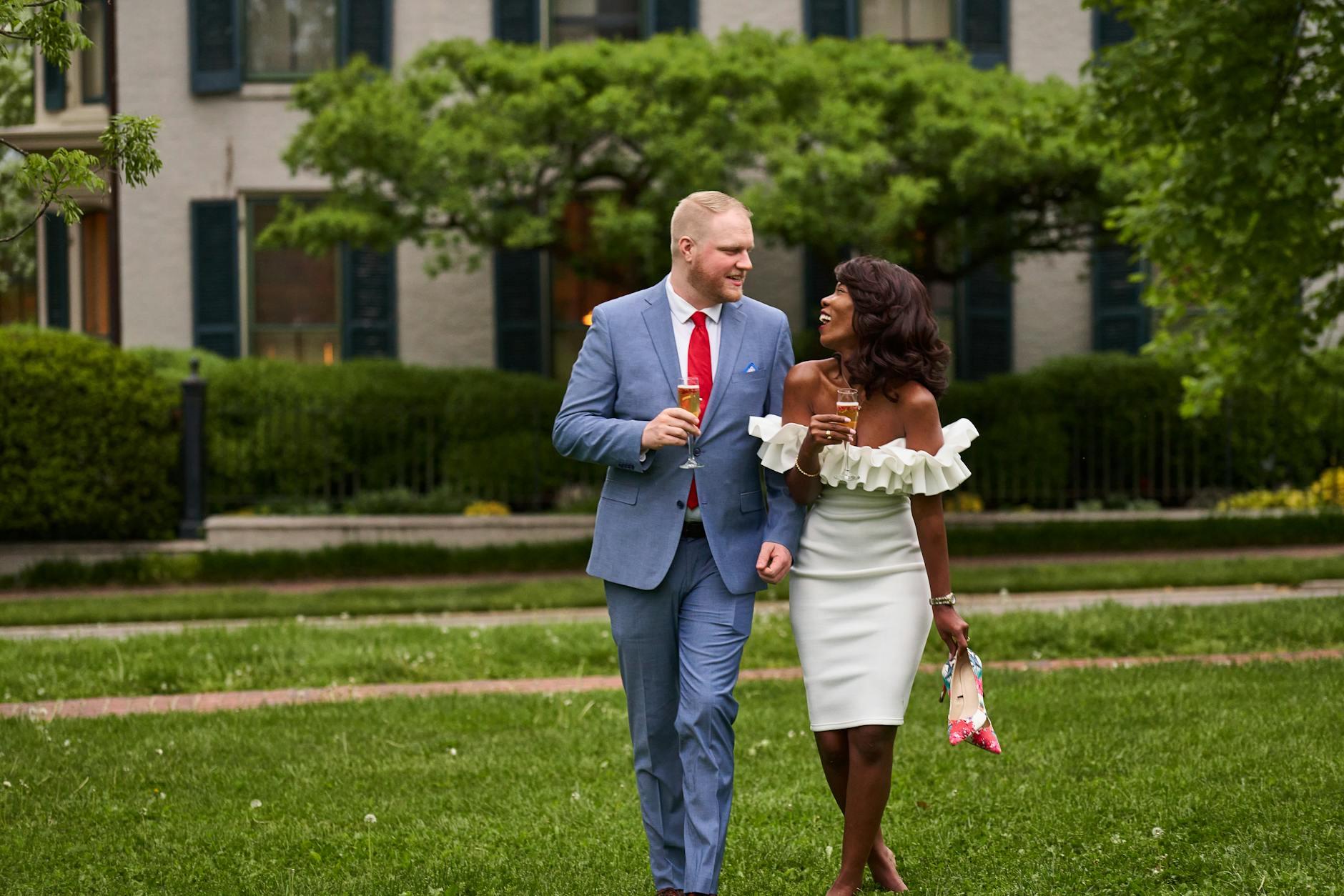 Couple Champagne Celebration