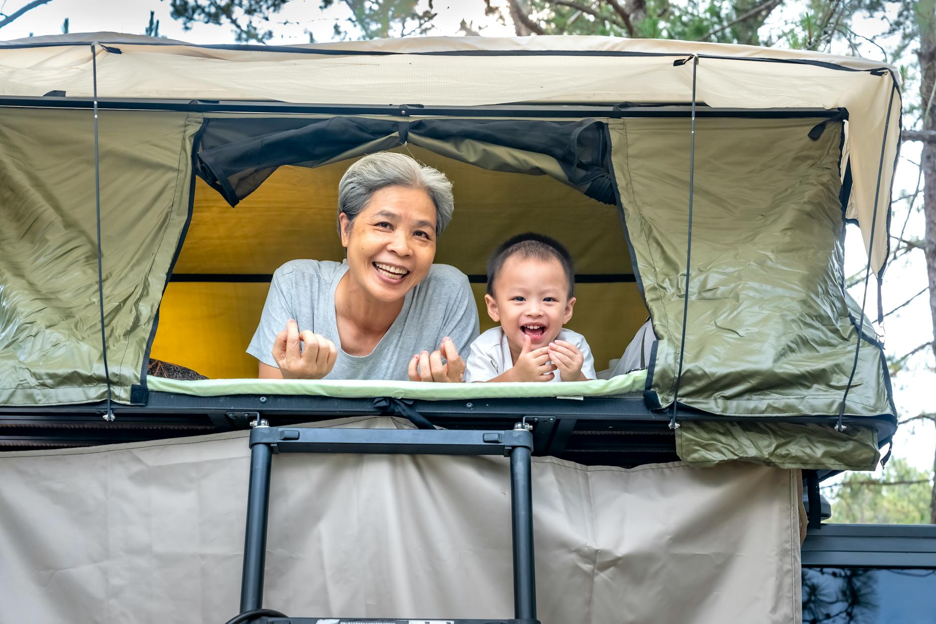 Happy family enjoying time together