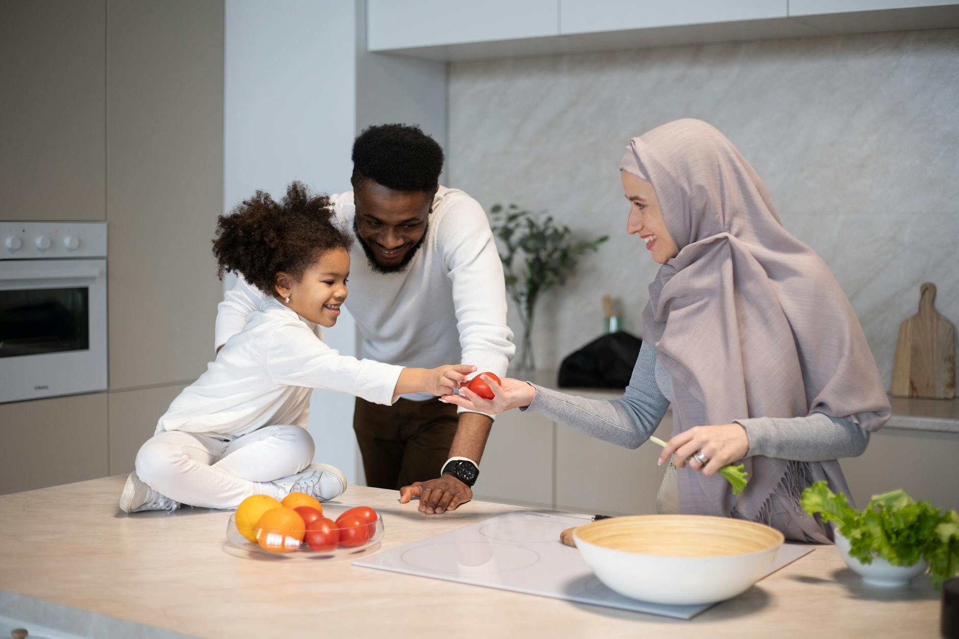 Family Cooking Together