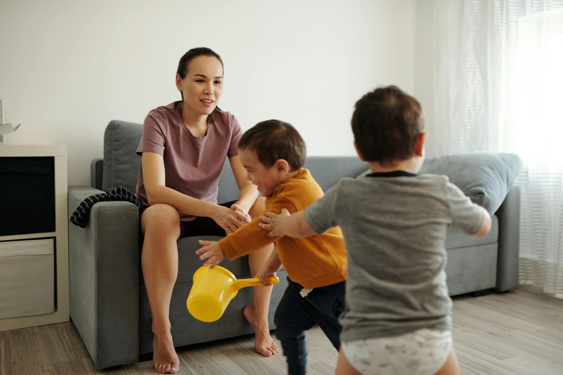 Parents Children Playing