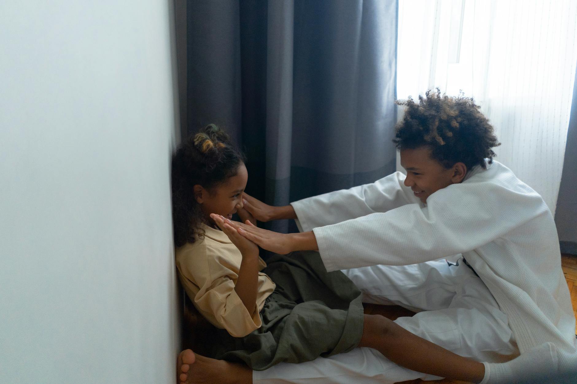 Siblings Playing Together