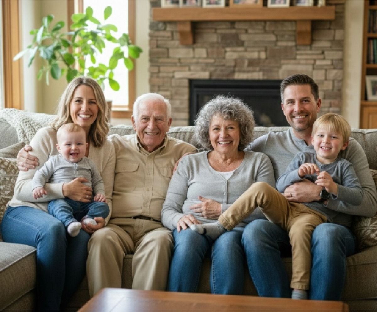 Senior couple planning final expenses